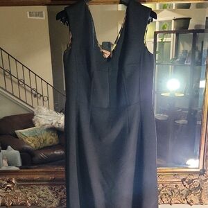 Dolce & Gabbana Black Sheath Plunge Dress for Cocktail